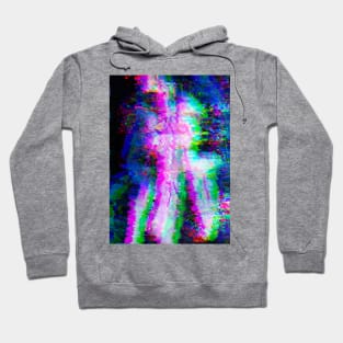 Rainbow Glitch Abstract v5 Hoodie